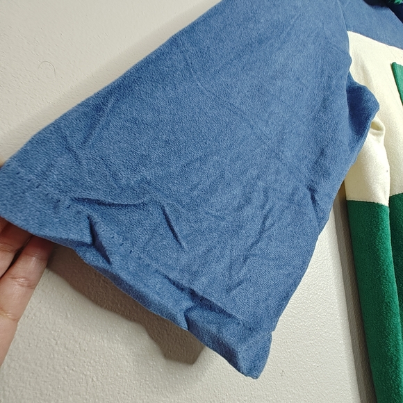 Colorblock Hooded Robe Lounge master - Picture 5 of 16